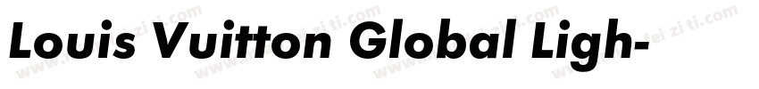 Louis Vuitton Global Ligh字体转换